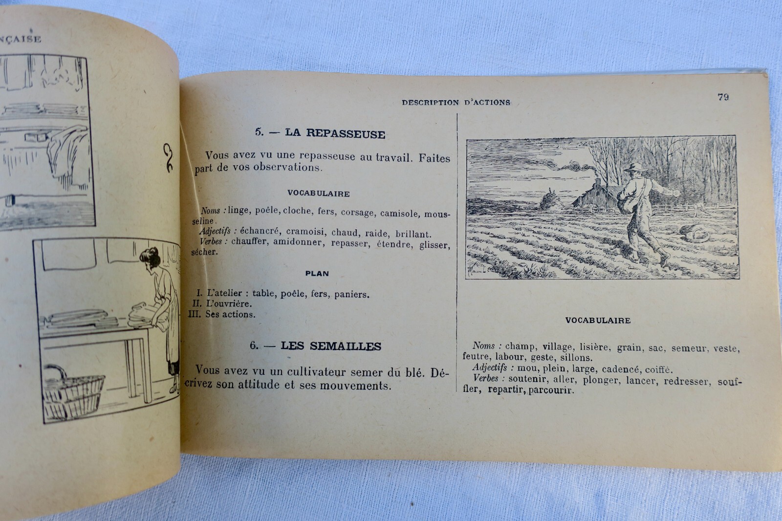 PRATIQUE DU VOCABULAIRE ET DE LA COMPOSITION FRANCAISE 1929 - Image 3