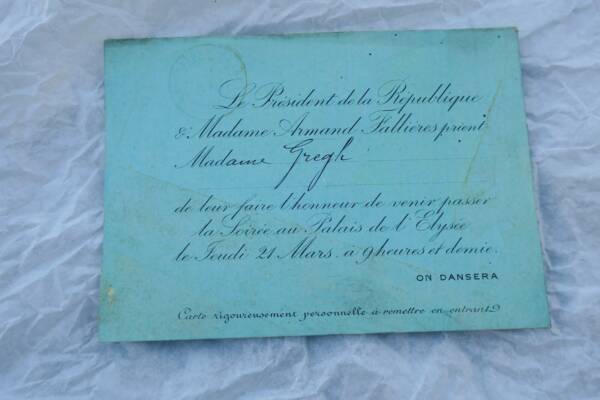 Presidency Of The Republic Armand Fallières Cardboard