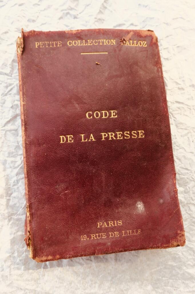 Press Law Code 1911