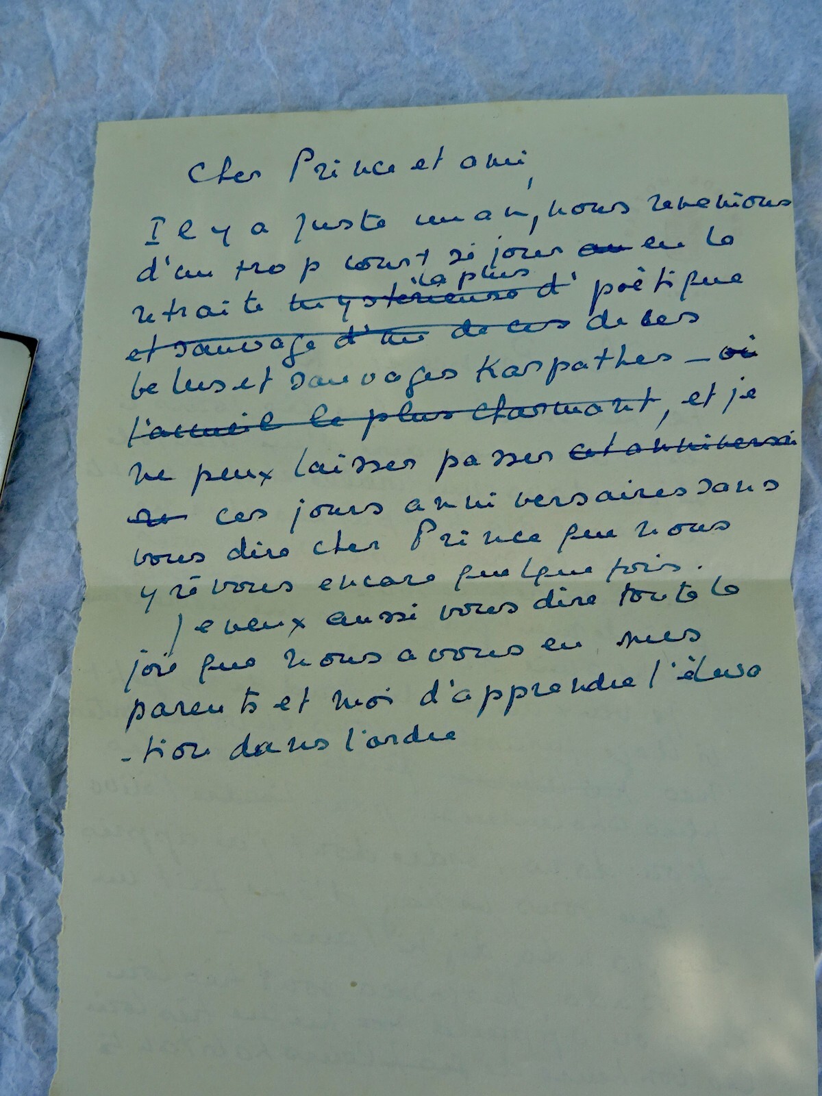 Prince Georges Bibesco lettres signées – Image 3
