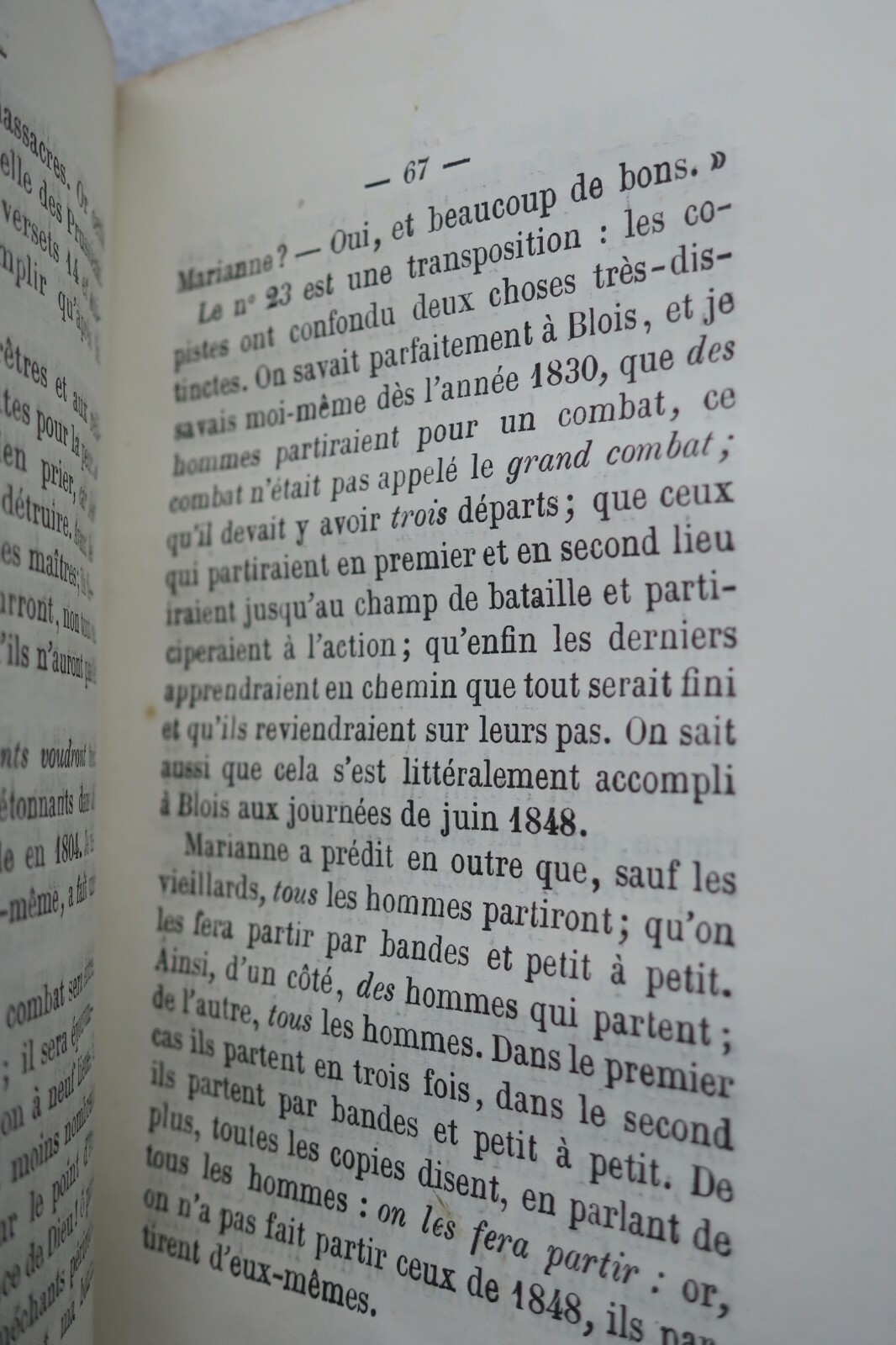 Prophétie de Blois avec des éclaircissements 1871 - La Librairie Antique
