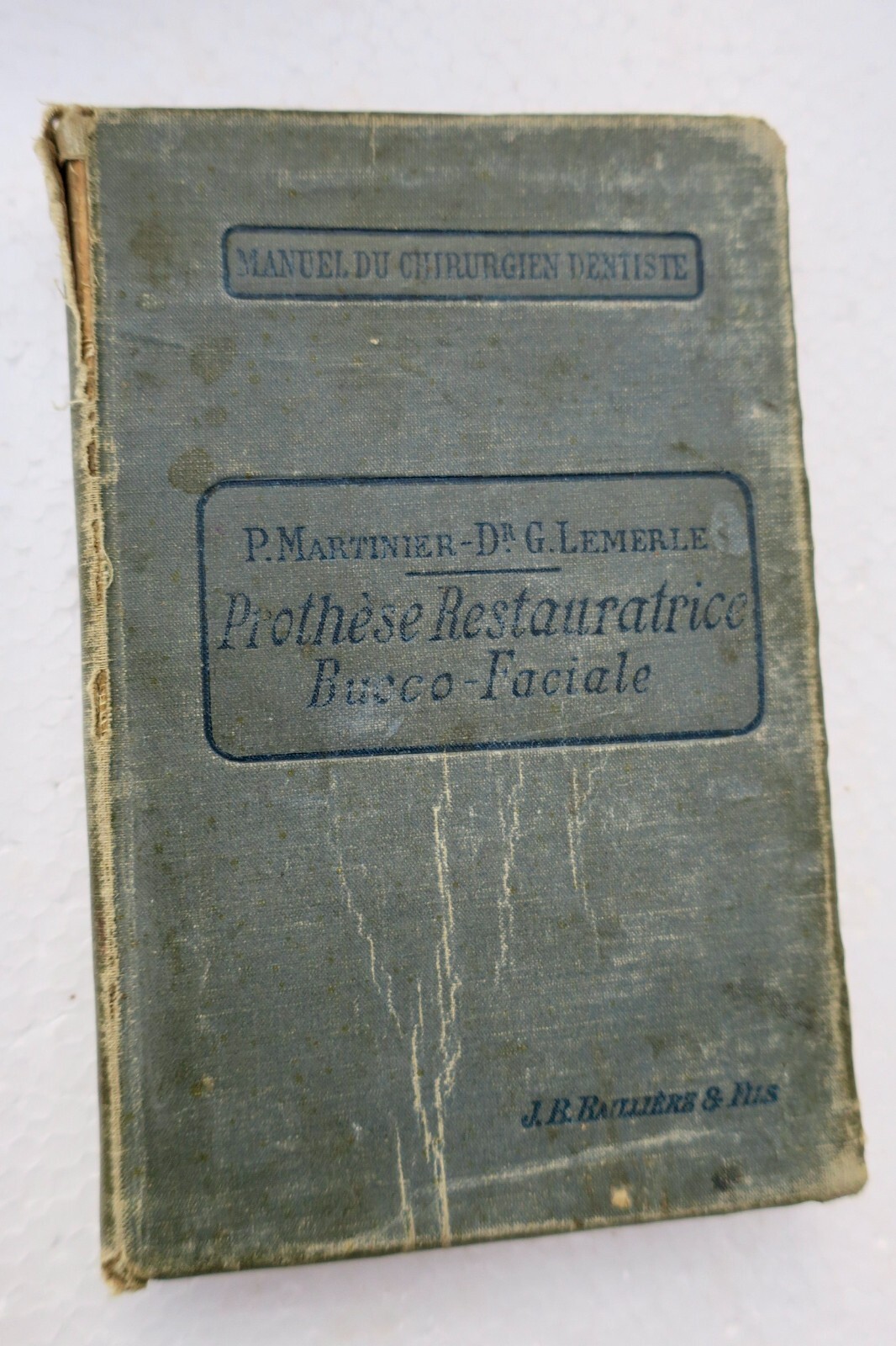 Mund- und Gesichtsrekonstruktive Prothetik und Kieferbruchbehandlung<span class="lla-card-orig-wrap"><span class="lla-card-orig">❦ Prothèse restauratrice bucco-faciale et traitement des fractures..1915</span></span> - La Librairie Antique