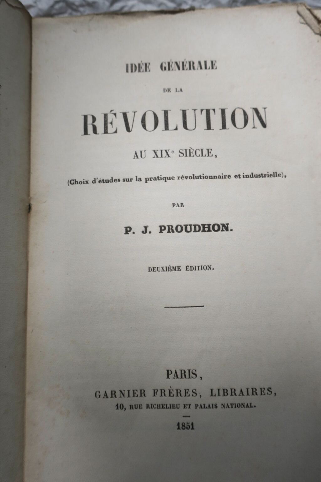Proudhons revolutionäre Vision des 19. Jahrhunderts