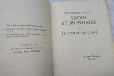 Proust Chez Marcel Proust Snobs et Mondains Le Comte de Luppé - La Librairie Antique