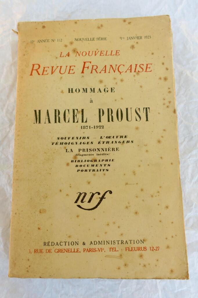 NRF-Hommage an PROUST, 1871-1922