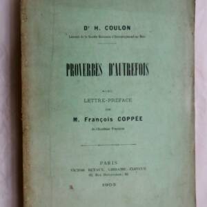 Proverbe Hyacinthe Coulon Proverbes D'Autrefois 1903