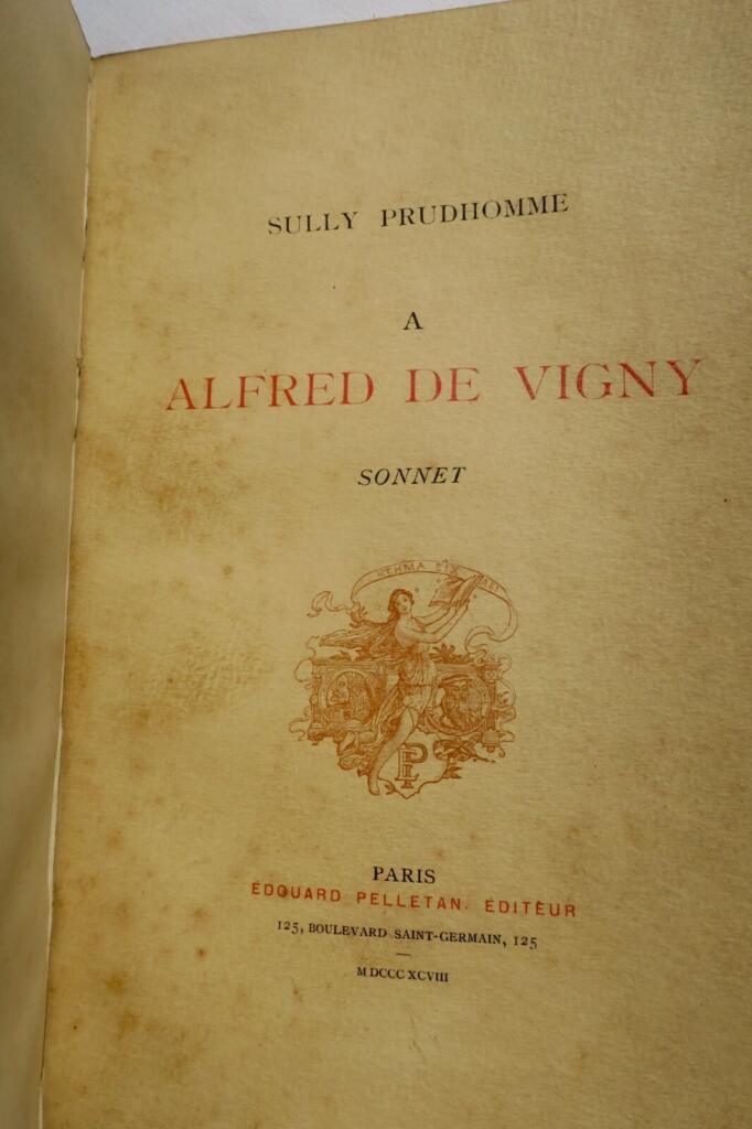 Sonett an Alfred de Vigny