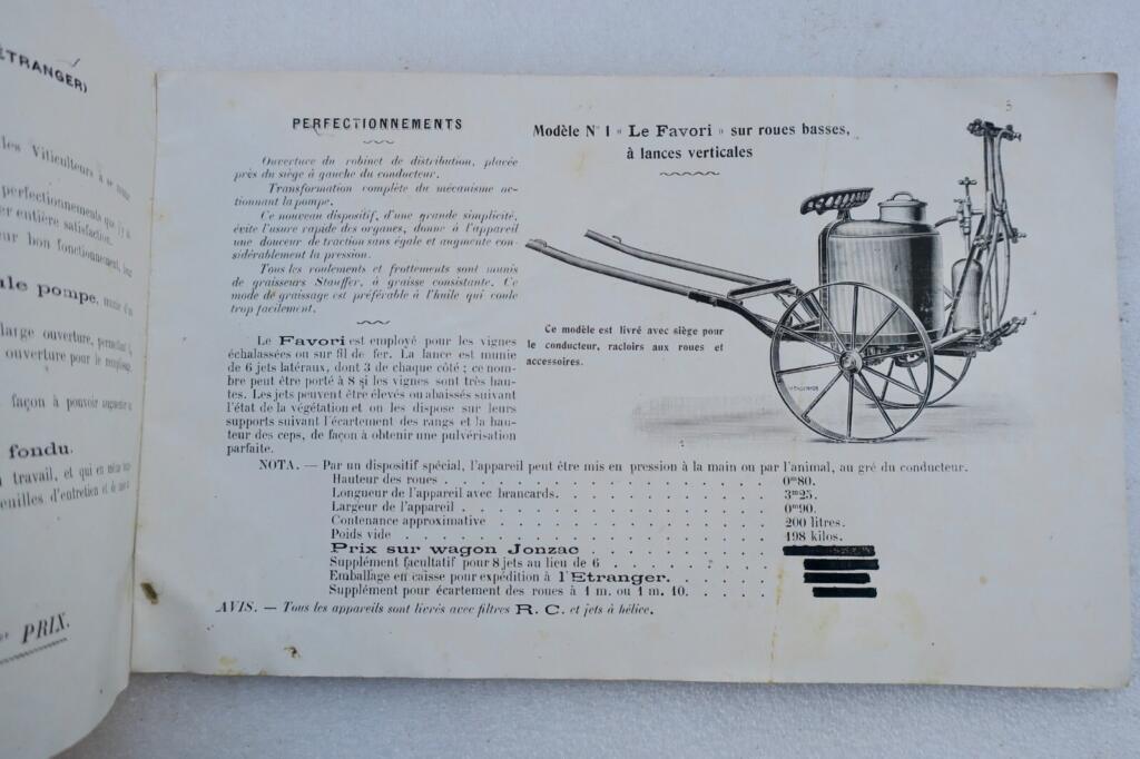 Traction-Powered Sprayers and Sulfur Dusters
