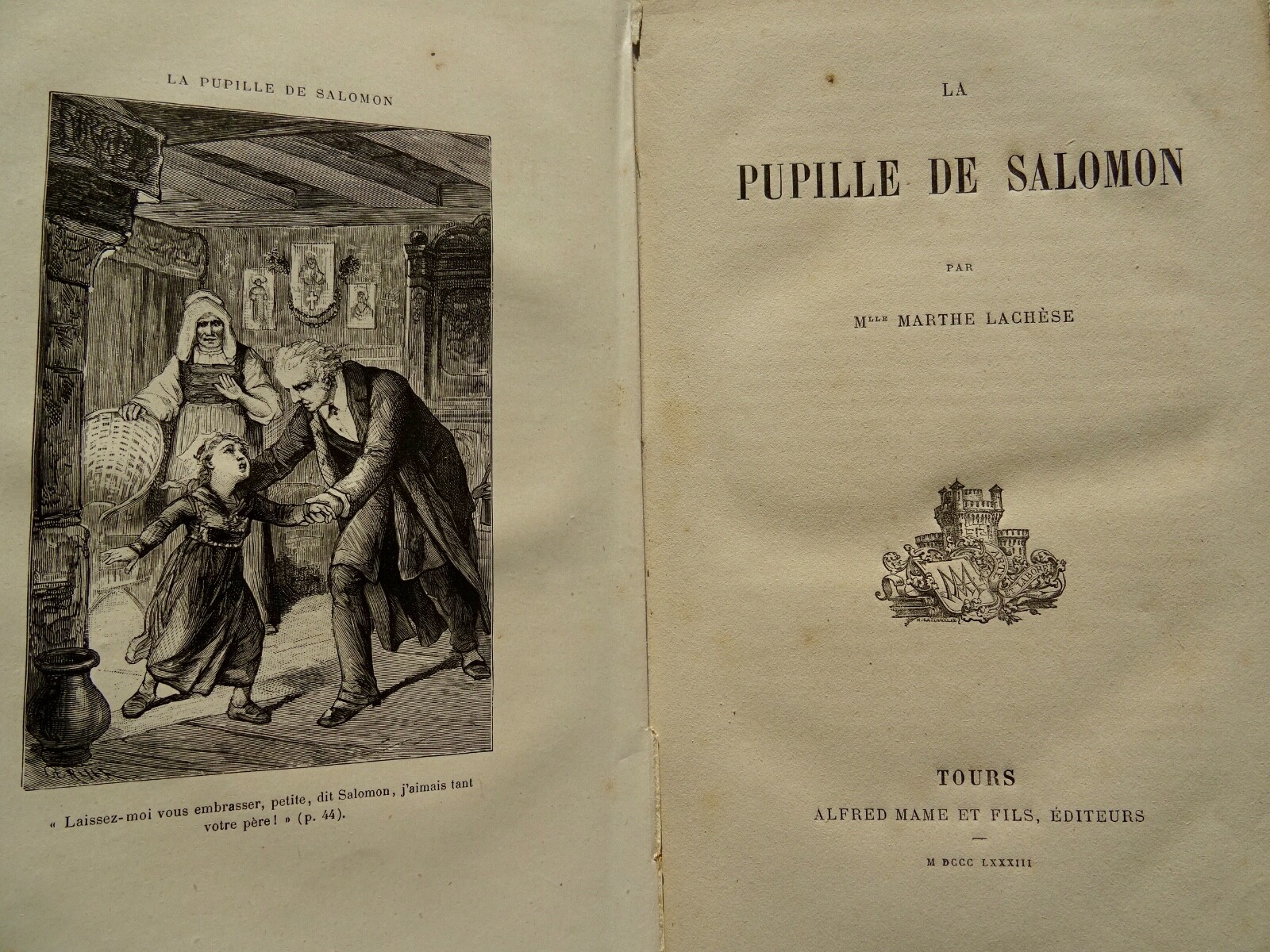 所罗门的监护人 - 爱情传奇<span class="lla-card-orig-wrap"><span class="lla-card-orig">❦ pupille de Salomon 1883</span></span> - La Librairie Antique