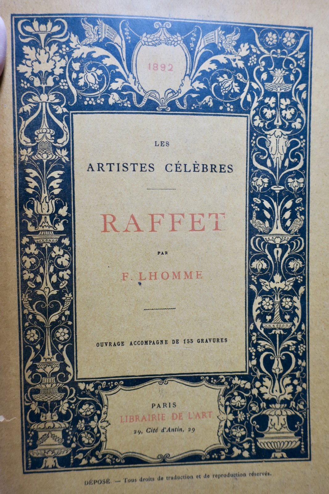 Raffet. Librairie de l’Art Les Artistes célèbres sur japon - La Librairie Antique