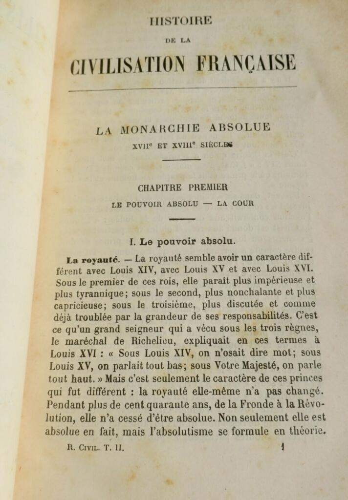 Übersicht über die französische Zivilisation