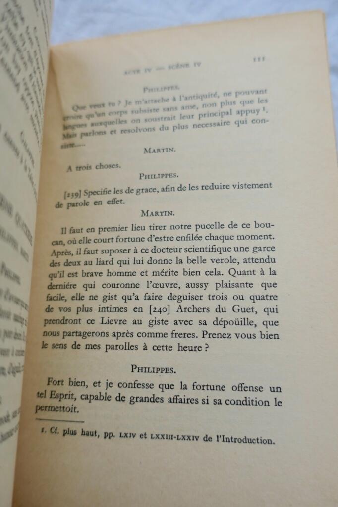 Ramoneurs comédie anonyme en prose éditée par Austin Gill