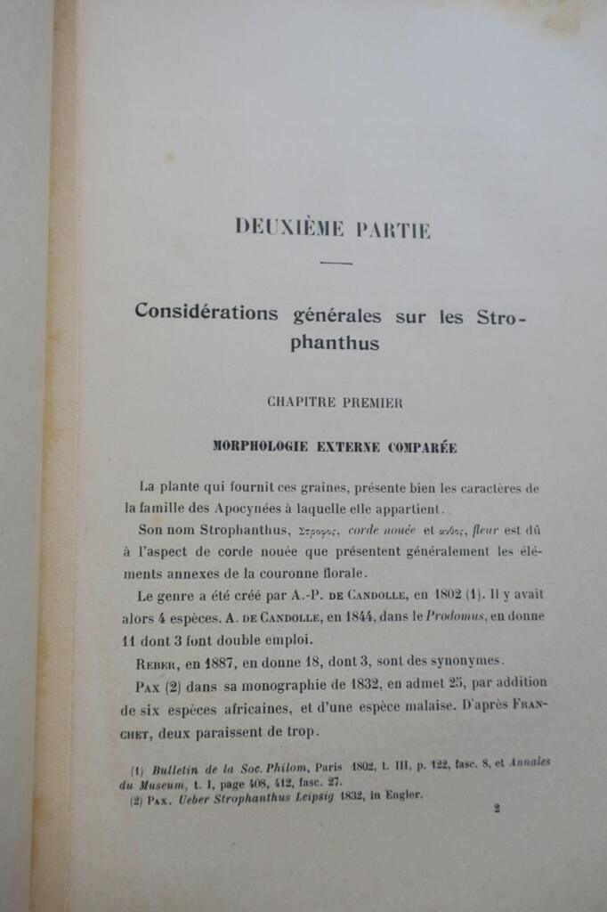 Strophanthus Research & Botanical Study