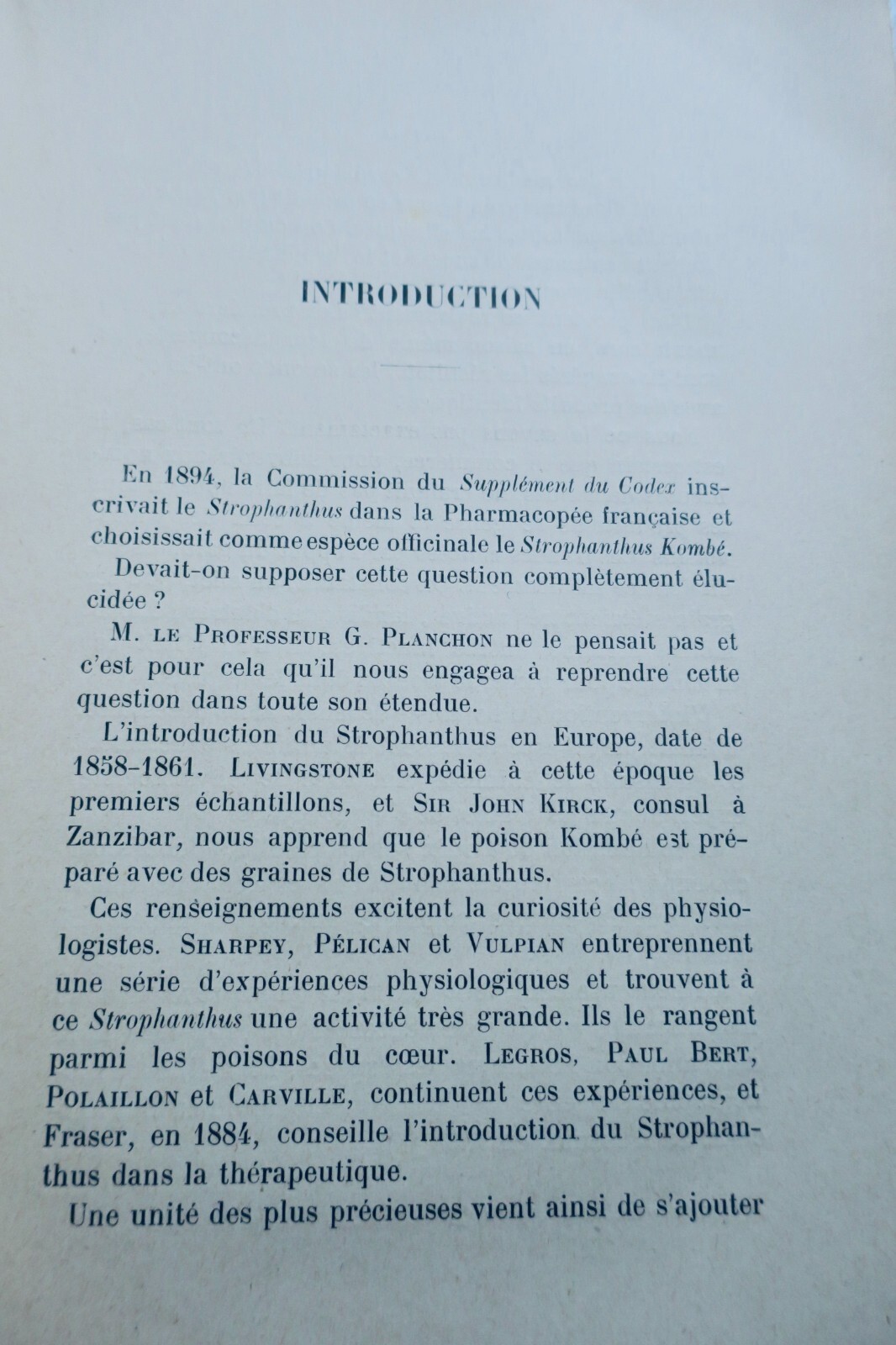 Recherches sur les Strophanthus par Payrau 1900 - La Librairie Antique