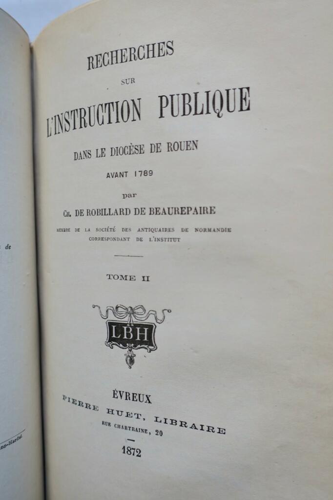 1789年前のルーアンにおける教育