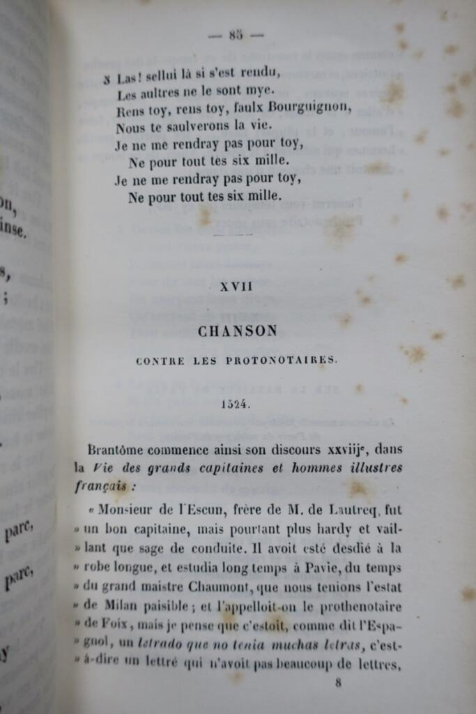 Collection of historical French songs