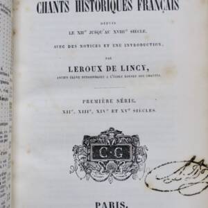 French Historical Songs from 12th to 18th Century