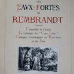 Rembrandt Les Eaux-Fortes de Rembrandt 1922 - La Librairie Antique