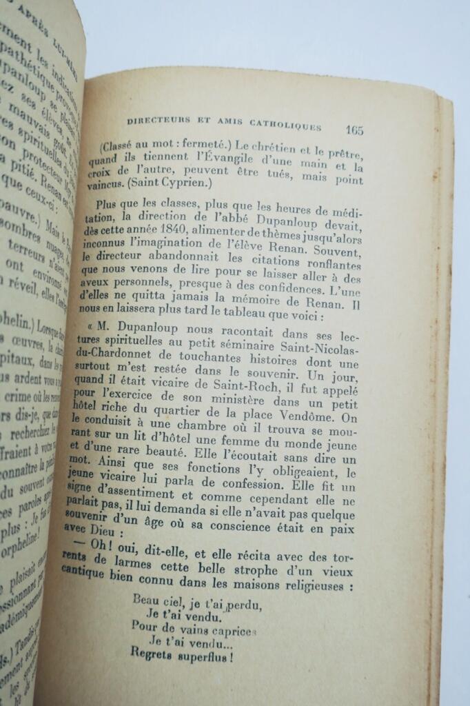 Renan PSICHARI HENRIETTE Renan d&rsquo;après lui-même