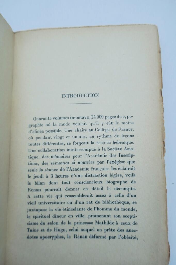 Renan PSICHARI HENRIETTE Renan d&rsquo;après lui-même