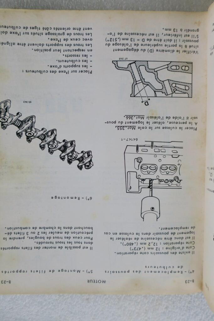 Technical service manual for Renault 16