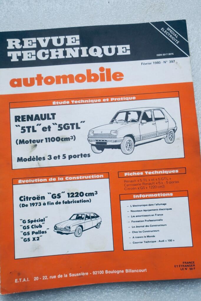 Technische Übersicht: Renault 5 & Citroën GS