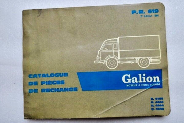 RENAULT Camion léger Galion catalogue de Pieces GALION – GOELETTE
