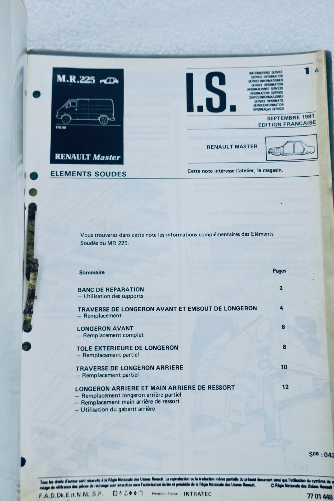 RENAULT Master FB30 Commercial Vehicle Documentation - Image 8
