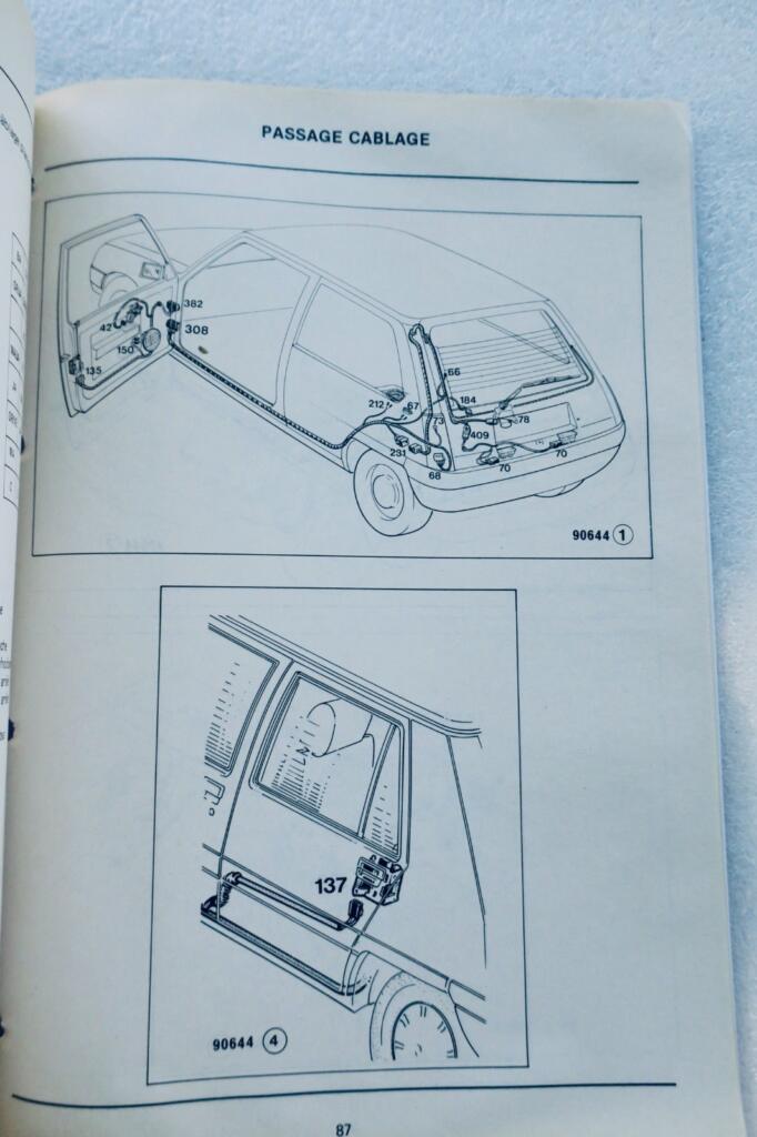 雷诺速运型电气原理图 1986年