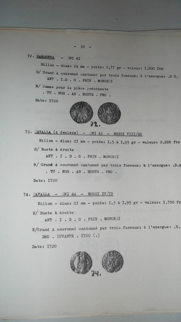 Monegassische Münzen und römische Bronzekollektion