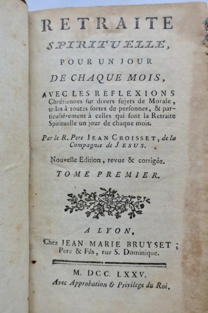 Rare spiritual retreat in two volumes