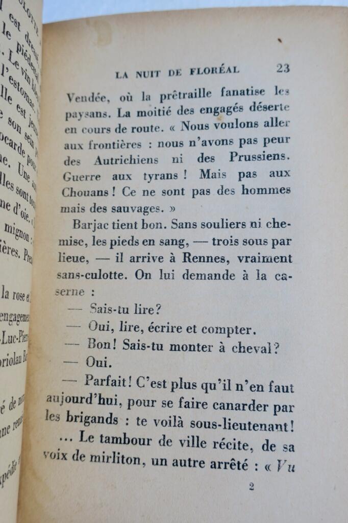 révolution BROUSSON LES NUITS SANS CULOTTE