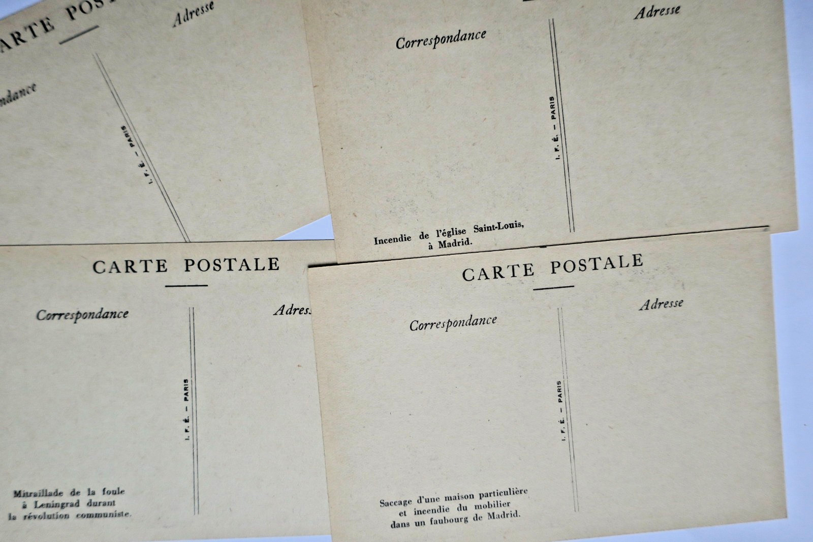 Popular Front Revolution in Spain - 5 postcards - Image 4