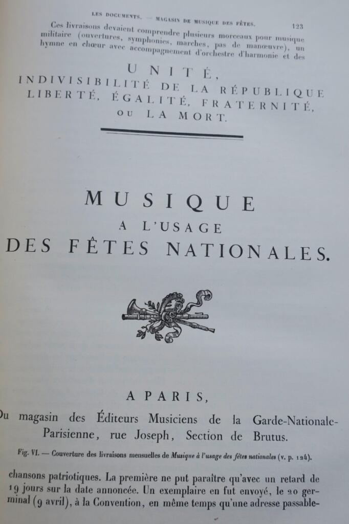 Révolution Hymnes et chansons de la Révolution. Aperçu général et catalogue 1904
