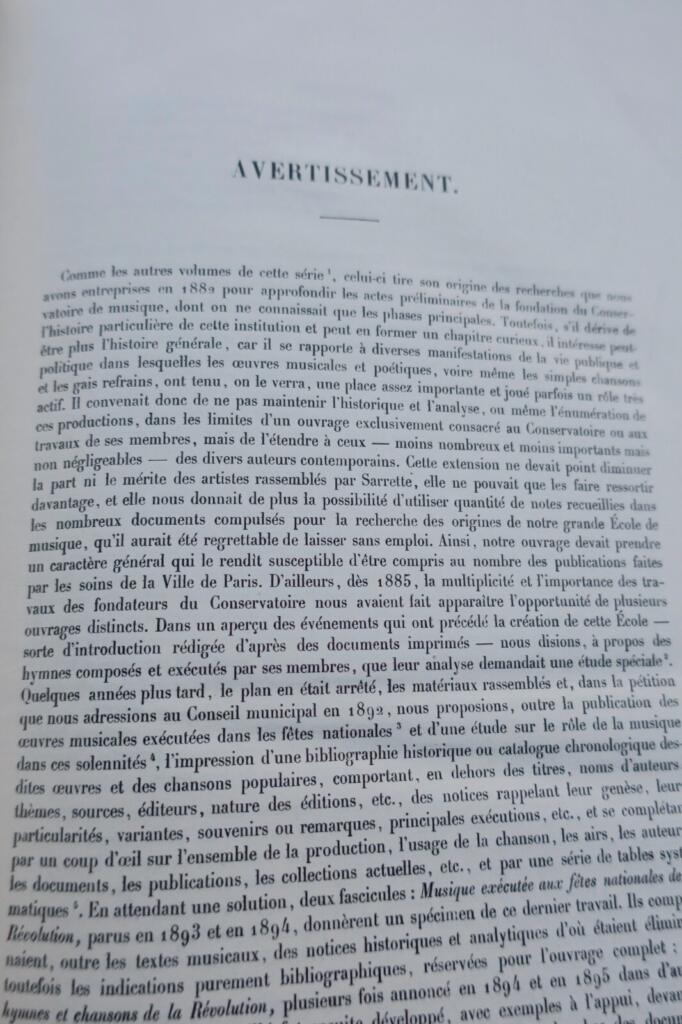 Révolution Hymnes et chansons de la Révolution. Aperçu général et catalogue 1904