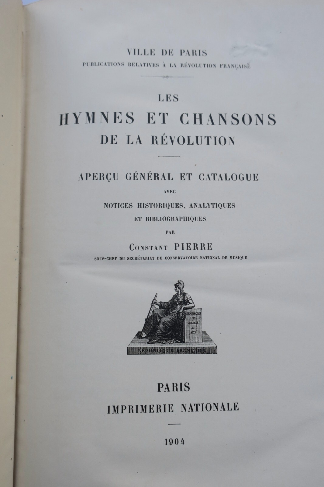 革命颂歌与民谣：总览与目录<span class="lla-card-orig-wrap"><span class="lla-card-orig">❦ Révolution Hymnes et chansons de la Révolution. Aperçu général et catalogue 1904</span></span> - La Librairie Antique