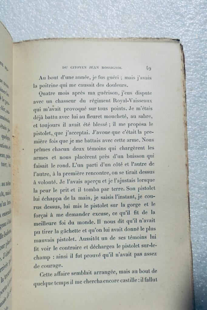révolution La vie véritable du citoyen Jean Rossignol, vainqueur de la bastille