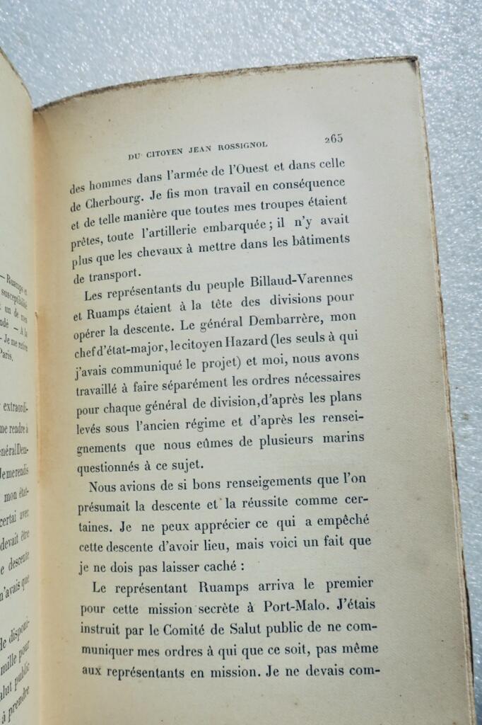 révolution La vie véritable du citoyen Jean Rossignol, vainqueur de la bastille