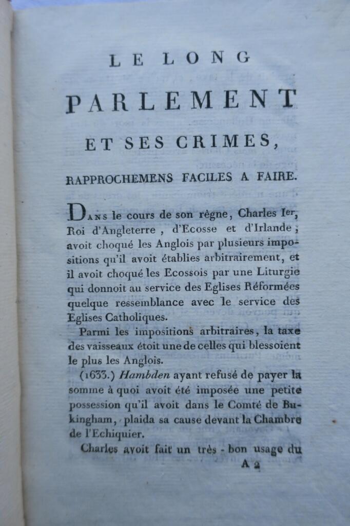 Das Lange Parlament und seine Verbrechen, 1790