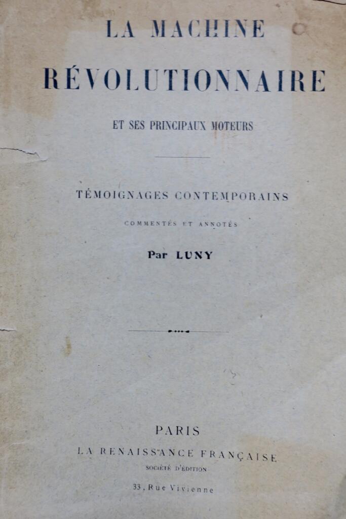 Révolution machine révolutionnaire et ses principaux moteurs
