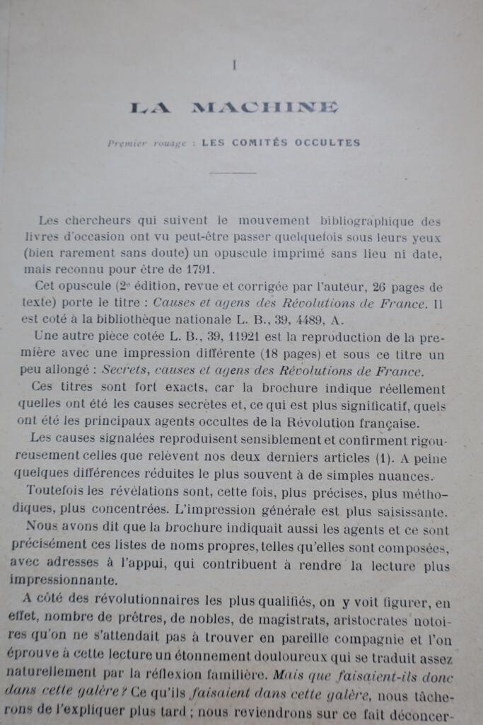 Révolution machine révolutionnaire et ses principaux moteurs