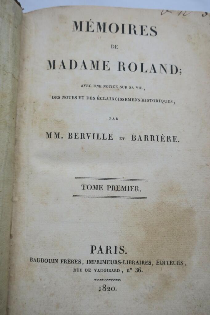 Madame Roland's Revolutionary Memoirs