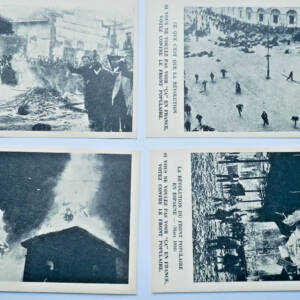 Revolution Of The Popular Front In SPAIN 5 X Postcards