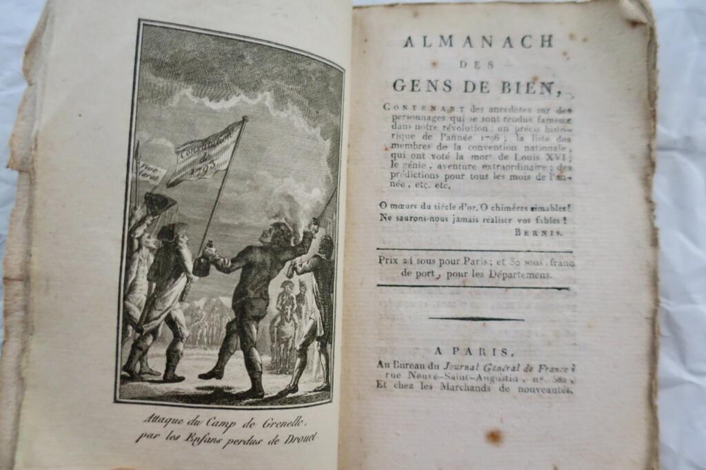 Almanach tugendhafter Menschen mit Anekdoten, 1796