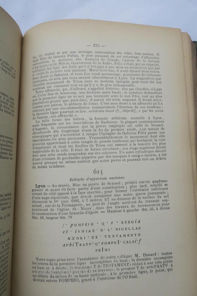 Review of Epigraphy in Southern France