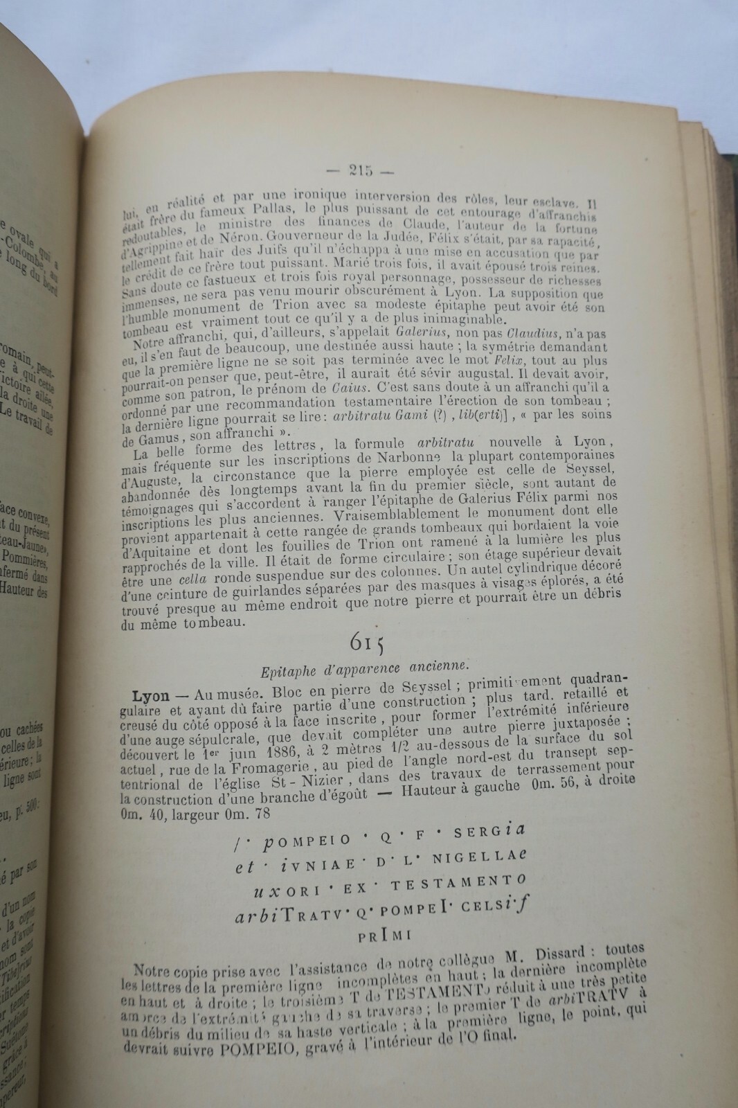 Epigraphische Zeitschrift Südfrankreich 1884-1889 - Image 4
