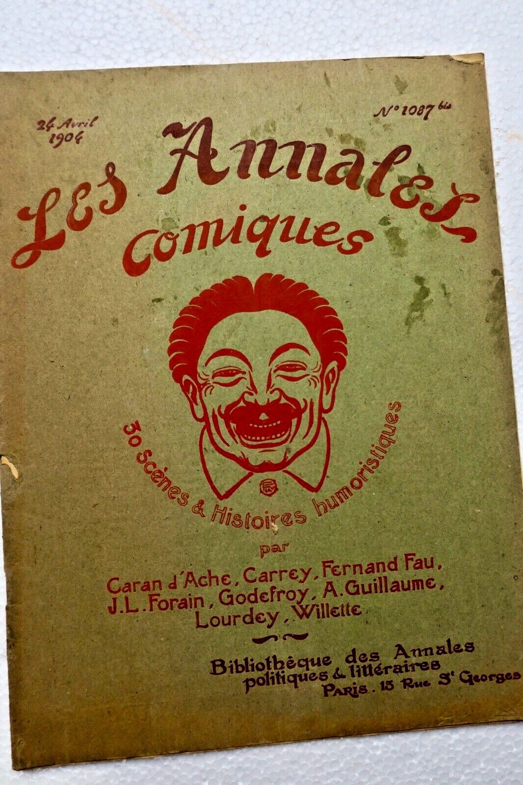 Comic Review "Les annales comiques". No. 1087 bis. 24 April 1904 – Image 7