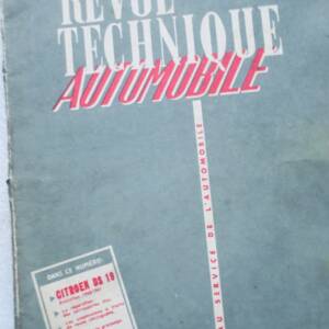 Revue technique automobile n° 185 CITROEN DS 19 1961