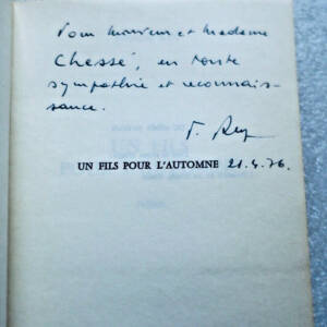 REY FREDERIC Un fils pour l'automne