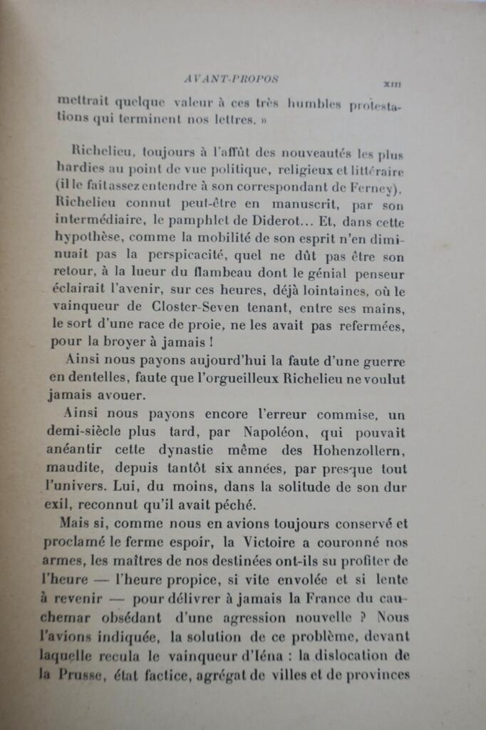 Richelieu's Final Years: Archival Study 1758-1788